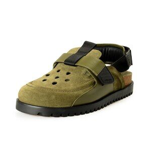 Versace Men\'s Olive Green Suede & Leather Sandals Shoes US 9 IT 42 Versace Men main image 4